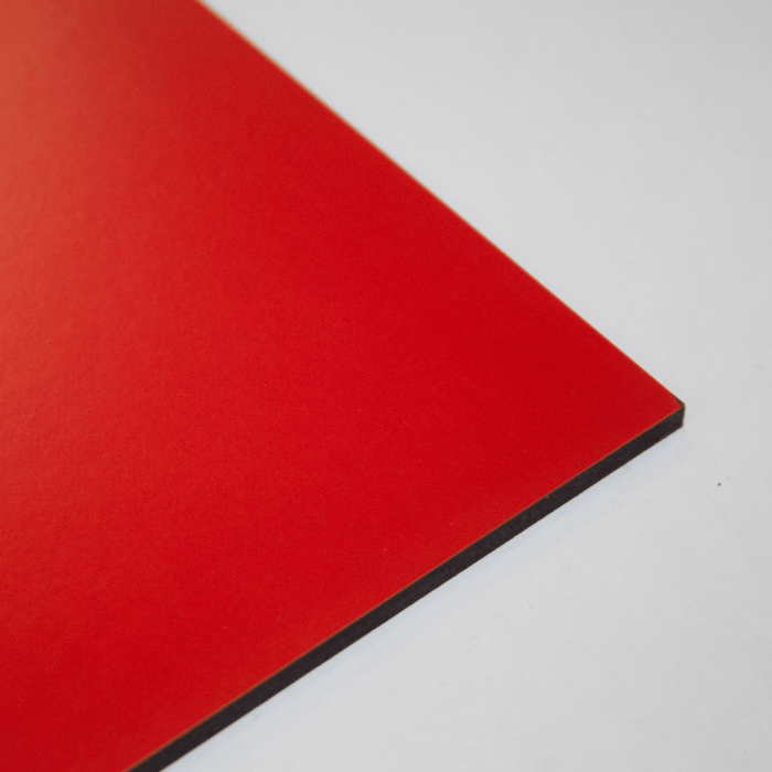3mm Melamine on MDF - SMOOTH Red 1000 x 600mm